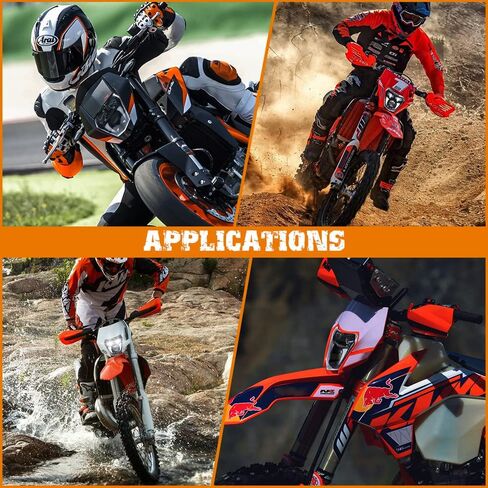 مصباح أمامي AUDEXEN LED بقدرة 65 وات، شعاع عالٍ، شعاع منخفض وإضاءة نهارية متوافقة مع الدراجات الترابية على الطرق الوعرة SX XC SX-F SXF EXC EXC-F Pit Bike Motorcycle ATV in Kuwait