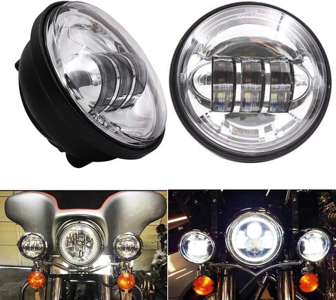 For Road king passing lights Led fog light - Motorcycle 4.5 inch Auxiliary Light Projector Driving Lamp for Road king Electra Glide Softail H-D Fatboy Electra Glide Screamin' Eagle in Saudi Arabia