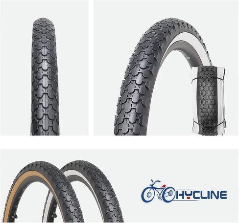إطار دراجة Hycline، إطار بديل قابل للطي مقاس 24/26x2.125 بوصة لدراجة Beach Cruiser in Saudi Arabia