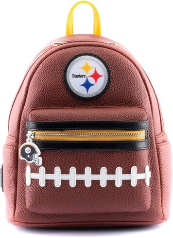 Loungefly NFL: حقيبة ظهر تحمل شعار Pittsburgh Steelers Pigskin in Kuwait