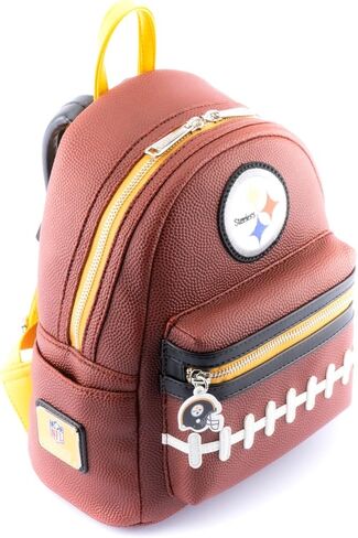 Loungefly NFL: حقيبة ظهر تحمل شعار Pittsburgh Steelers Pigskin in Kuwait