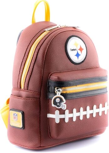 Loungefly NFL: حقيبة ظهر تحمل شعار Pittsburgh Steelers Pigskin in Kuwait