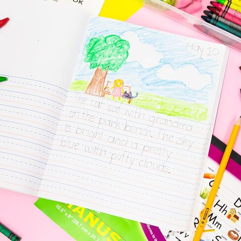 BAZIC كتاب تكوين المجلة الابتدائية الرخام، 100 ورقة الرسم والكتابة الدرجات K- 2 دفتر يوميات شركات أجهزة الكمبيوتر المحمولة لمدرسة رياض الأطفال، 2-حزمة in Saudi Arabia