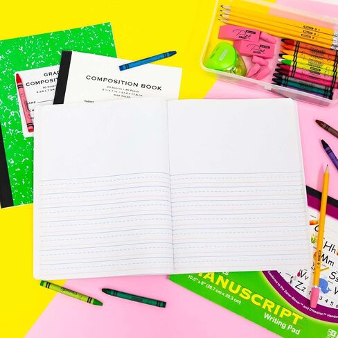 BAZIC كتاب تكوين المجلة الابتدائية الرخام، 100 ورقة الرسم والكتابة الدرجات K- 2 دفتر يوميات شركات أجهزة الكمبيوتر المحمولة لمدرسة رياض الأطفال، 2-حزمة in Saudi Arabia