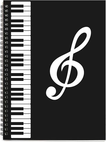 BestSounds Manuscript Paper, Blank Staff Paper Sheet Music Composition Notebook Piano Accessories Gifts, 50 Pages 10 Staves (#D) in Saudi Arabia