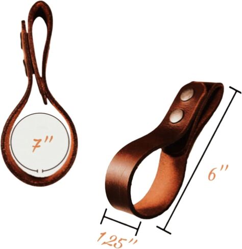 Havzoria Thick Grain Leather Whip Holster Handmade Belt Whips Holder Bullwhip Whip Loop for Horse Riding in Saudi Arabia