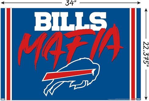 Trends International NFL Buffalo Bills - Bills Mafia Wall Poster, 22.37" x 34.00", Premium Unframed Version in Saudi Arabia
