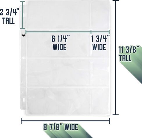 أكمام من الفينيل مكونة من 20 صفحة - حماية مجموعة العملات لهواة الجمع in Kuwait