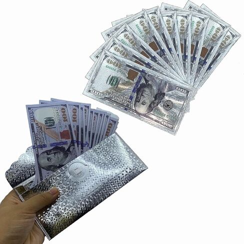 10 × 100 دولار أمريكي، مغلف، بطاقة نقود، هدية، غلاف من الأوراق النقدية المطلية برقائق الذهب (ذهبي) in Saudi Arabia