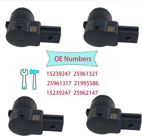 مستشعر وقوف السيارات الاحتياطي العكسي متوافق مع Buick Enclave Cadillac Escalad Chevy/GMC Express 1500 2500 3500 Van Saturn Outlook يستبدل 15239247، 25961321، 25961317، 21995586، 25962147، حزمة من 4 in Saudi Arabia