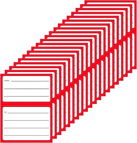ASTER 50 Sheets All-Purpose Labels,White Matte Address Labels Sticker Removable Rectangular Labels Writable Blank Adhesive Labels for School Office and Home (11 x 9 cm) in Saudi Arabia