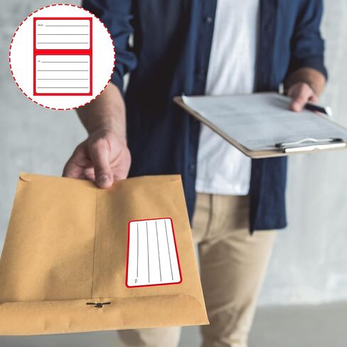 ASTER 50 Sheets All-Purpose Labels,White Matte Address Labels Sticker Removable Rectangular Labels Writable Blank Adhesive Labels for School Office and Home (11 x 9 cm) in Saudi Arabia