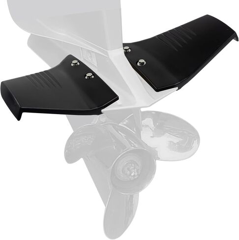 Five Oceans Hydrofoil, Hydrofoil for Outboard Motor, Hydro-Stabilizer Fins for Outboards and Stern Drive, Up to 50HP, Black - FO4470 in Saudi Arabia