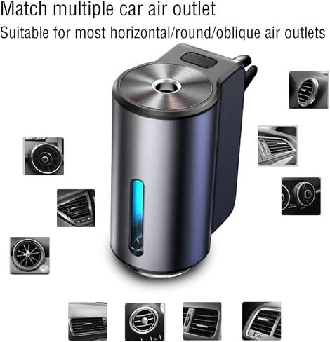معطر هواء السيارة الذكية الجديد لعام 2024، Aromatizante para Carro، معطر هواء السيارة الذكية مع ثلاثة مستويات شدة قابلة للتعديل in Kuwait