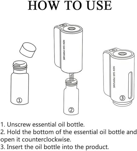 معطر هواء السيارة الذكية الجديد لعام 2024، Aromatizante para Carro، معطر هواء السيارة الذكية مع ثلاثة مستويات شدة قابلة للتعديل in Kuwait