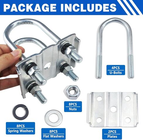 مجموعة واحدة من مجموعة مسامير المقطورة على شكل حرف U لمحور مستدير بوزن 3500 رطل 2-3/8 بوصة، وطول 6-1/4 بوصة، وقطر 1/2 بوصة، ومجموعات مسامير على شكل حرف U لمحور المقطورة على شكل حرف U بوزن 3500 رطل in Kuwait