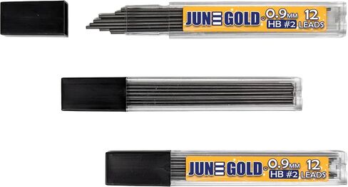 June Gold 864 Pieces, 0.7 mm HB #2 Lead Refills, 72 Dispensers, 12 Pieces Per Dispenser, Medium Thickness, Break Resistant Lead/Graphite in Saudi Arabia