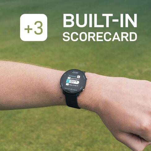 Shot Scope G5 GPS Golf Watch | F/B/M Dynamic Yardages to Green | Distances to Doglegs/Layup Points | Includes 2 Watch Straps (Gray) in Kuwait
