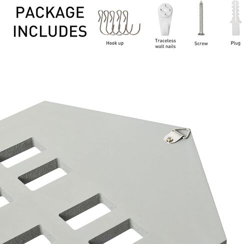 wishacc Mail Organizer Wall Mount with Key Hooks, Wooden Hanging Mail Sorter Farmhouse Key Holder for Wall Decoration, Wall File and Magazines Bill Letter Holder (Grey) in Saudi Arabia