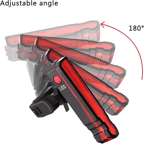 ضوء خلفي للدراجة، أضواء تحذير حمراء مع 15 خيارًا للوضع، قابلة لإعادة الشحن عبر USB، 2 ساعة LD/LED، أضواء الدراجة الجبلية ذات الوضع المزدوج للركوب الليلي in Kuwait