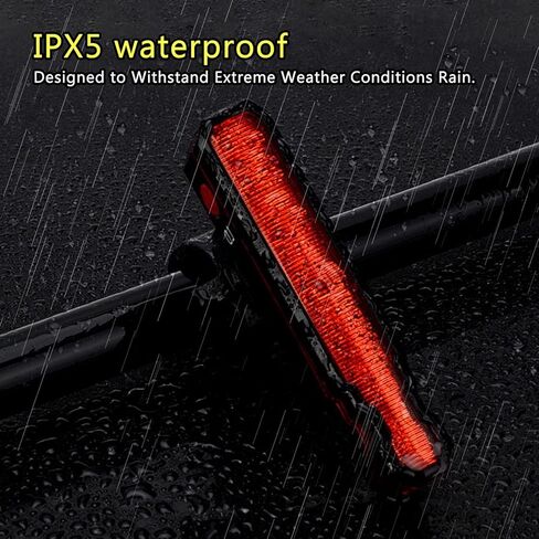 ضوء خلفي للدراجة، أضواء تحذير حمراء مع 15 خيارًا للوضع، قابلة لإعادة الشحن عبر USB، 2 ساعة LD/LED، أضواء الدراجة الجبلية ذات الوضع المزدوج للركوب الليلي in Kuwait