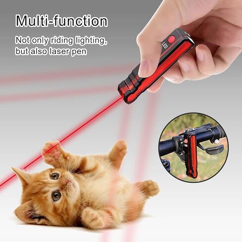 ضوء خلفي للدراجة، أضواء تحذير حمراء مع 15 خيارًا للوضع، قابلة لإعادة الشحن عبر USB، 2 ساعة LD/LED، أضواء الدراجة الجبلية ذات الوضع المزدوج للركوب الليلي in Kuwait