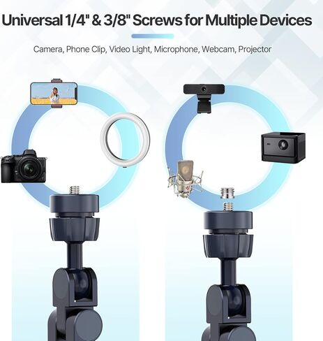 حامل مكتب كمبيوتر لوحي jusmo LS31 iPad، ذراع مرن قابل للتعديل بزاوية ألومنيوم وملحقات مكتب الكمبيوتر اللوحي متوافقة مع iPad Air Mini Pro وiPhone وSurface وGalaxy Tab ومعظم أجهزة الكمبيوتر اللوحية in Kuwait