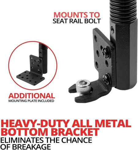حامل تابلت Tackform للسيارة والشاحنة [ELD Mount] حامل قضيب ألومنيوم صناعي مقاس 22 بوصة لسيارات الأجرة والشاحنات والمركبات وشبه وما إلى ذلك. متوافق مع iPad وGalaxy وSurface والمزيد. in Saudi Arabia