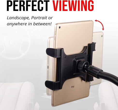 حامل تابلت Tackform للسيارة والشاحنة [ELD Mount] حامل قضيب ألومنيوم صناعي مقاس 22 بوصة لسيارات الأجرة والشاحنات والمركبات وشبه وما إلى ذلك. متوافق مع iPad وGalaxy وSurface والمزيد. in Saudi Arabia
