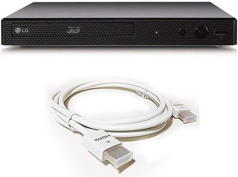 مشغل Blu Ray ثلاثي الأبعاد من LG بالكامل - تشغيل كامل متعدد المناطق ABC C - متوافق مع WiFi، كابل HDMI مجاني 110-240 فولت 6FT (متجدد) in Kuwait
