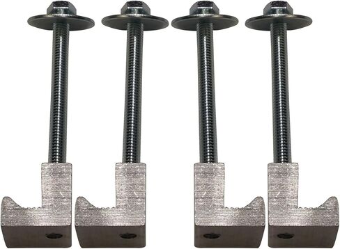 سهلة التركيب - صندوق أدوات الشاحنة J Clamps - أربطة من الألومنيوم (4 عبوات) in Kuwait