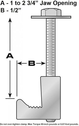 سهلة التركيب - صندوق أدوات الشاحنة J Clamps - أربطة من الألومنيوم (4 عبوات) in Kuwait