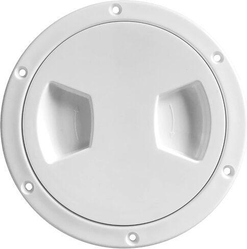 Boat 5 Inch Inspection Port Boat Access Seal Kayak Hatch Plus RV Marine Tight Hole Cover Lid (White) in Saudi Arabia