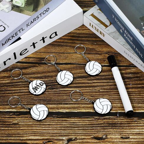 20 Pcs Rubber Sports Keychain Volleyball Keychain Volleyball Keychains Cute Keychain Volleyball Team Gifts Sports Party Favors for School Sport Reward Birthday Party Supplies in Saudi Arabia