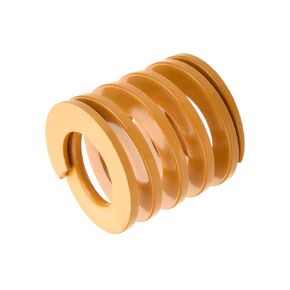 Yinpecly 30mm OD 15mm ID 30mm Long Spiral Stamping Light Load Compression Mould Die Spring, for Mechanical Equipment 3D Printer Accessories Yellow Tone 1pcs