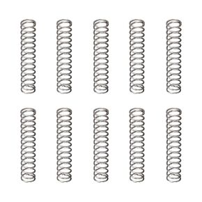 0.5x5x25mm(DxODxL) Compression Spring - 50Pack - Good for Machinery - Spring Steel Extension Spring - Gray