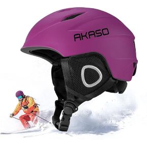 AKASO Ski Helmet for Men and Women, Snowboard Helmet, Snow Sport Helmet, Goggles Compatible, Ski Helmet for Youth