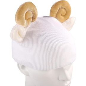 Ski Helmet Cover, Goat Style Knitted Snowboard Helmet Cover Helmet Accessories for Kids & Adults Winter Snow Sports