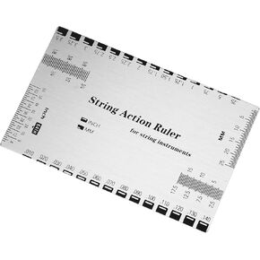 String Action Gauge Ruler, Guitar Tools for Electric Bass and Acoustic Guitar, Guitar String Tool, String Height Gauge, Guitar String Action Gauge, Guitar Setup Tools