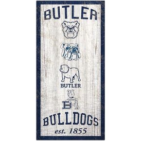 Fan Creations NCAA Butler Bulldogs Unisex Butler Heritage Sign, Team Color, 6 x 12