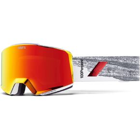 100% NORG AF HiPER Premium Protective Goggles (Sunpeak - Mirror Silver Flash Lens)