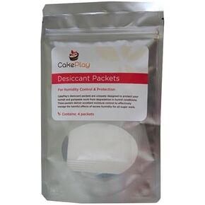 CakePlay Desiccant Packets - For Humidity Control and Protection - Contains 4 Packets