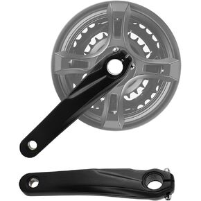 170mm Crank Arm, Aluminum Alloy Left Crank Arm for BMX Road, Compatible for 590 610 SLX Crankset(Black)