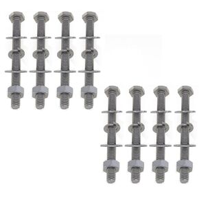 U-Channel Sign Post Bolts 304 Stainless Steel Sign Mounting Hardware Traffic Sign Hardware Accessories Sign Post Mounting Bolts and Nuts 8-Piece Set