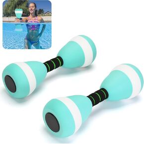 Aquatic Dumbbells, 2PCS Foam Water Weights, Aerobic Exercise Fitness Equipment Dumbbells, Dumbbells Set for Water Aerobics Weight Loss, Pool Fitness, Water Exercise