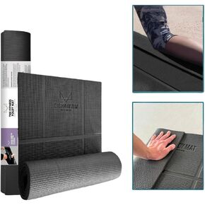 Yoga Mat Foldable in 6 Combinations; Greater Support and Protection for Joints, Body Alignment System, and Sections for Hands and Feet. Non-slip texture and water-resistant