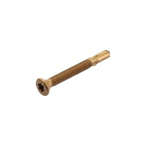 #12-24 x 2 Reamer Tek Torx/Star Head Self-Drilling Wood to Metal Screws，Self-Drilling Wood to Metal Screws T-30 Torx Screw Head for Flatbeds, Trailers, or for Fastening Wood to Steel - 100pcs…