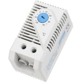 MECCANIXITY Mechanical Switch Thermostat KTS011 Cabinet Temperature Controller -20-40°C Adjustable Normally Open (N.O) Temperature Control Switch
