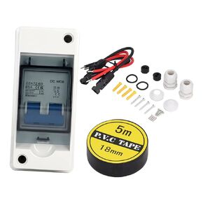 Miniature Circuit Breaker 25A DC PV Solar Disconnect Switch Junction Box Plug and Play Photovoltaic Circuit Isolator 1000V