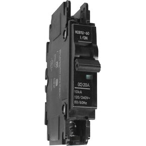 قاطع دائرة مصغر HQRP UL 489، سلسلة HCB1U-60C20/1، قاطع قطب واحد، 120/240 فولت تيار متردد، 20 أمبير